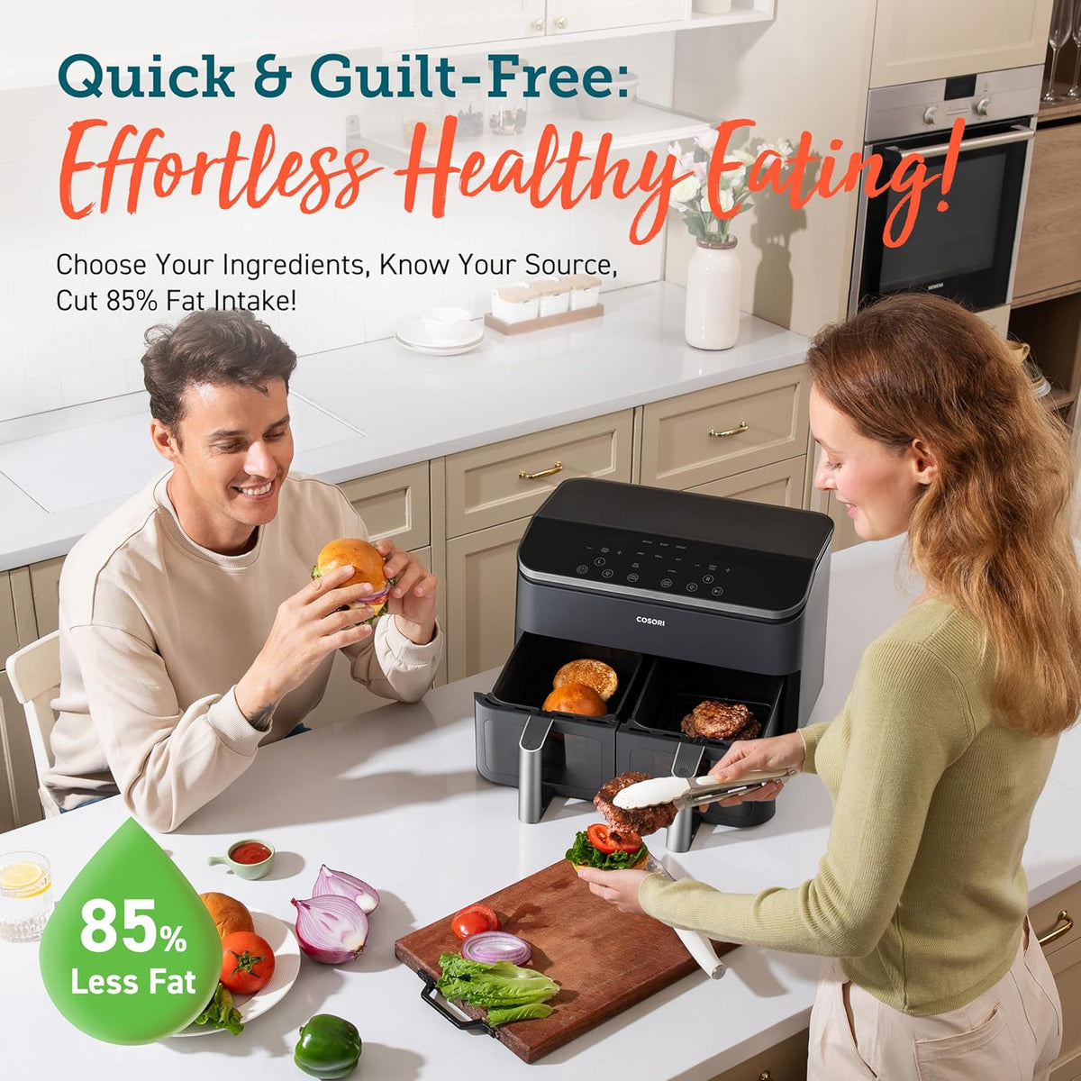 COSORI Dual Basket 8.5L Air Fryer