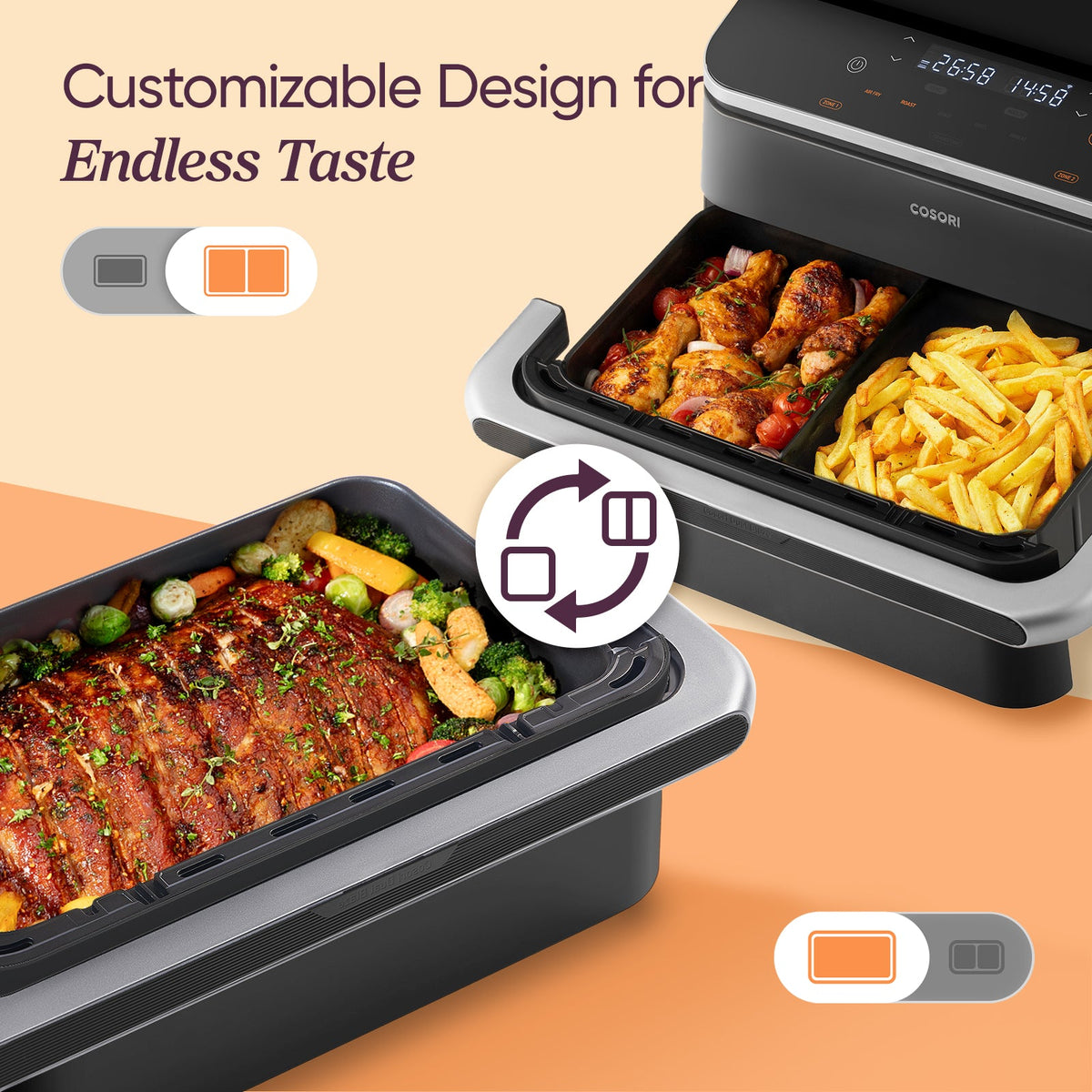 COSORI Dual Blaze Twinfryโข 10L Smart Air Fryer