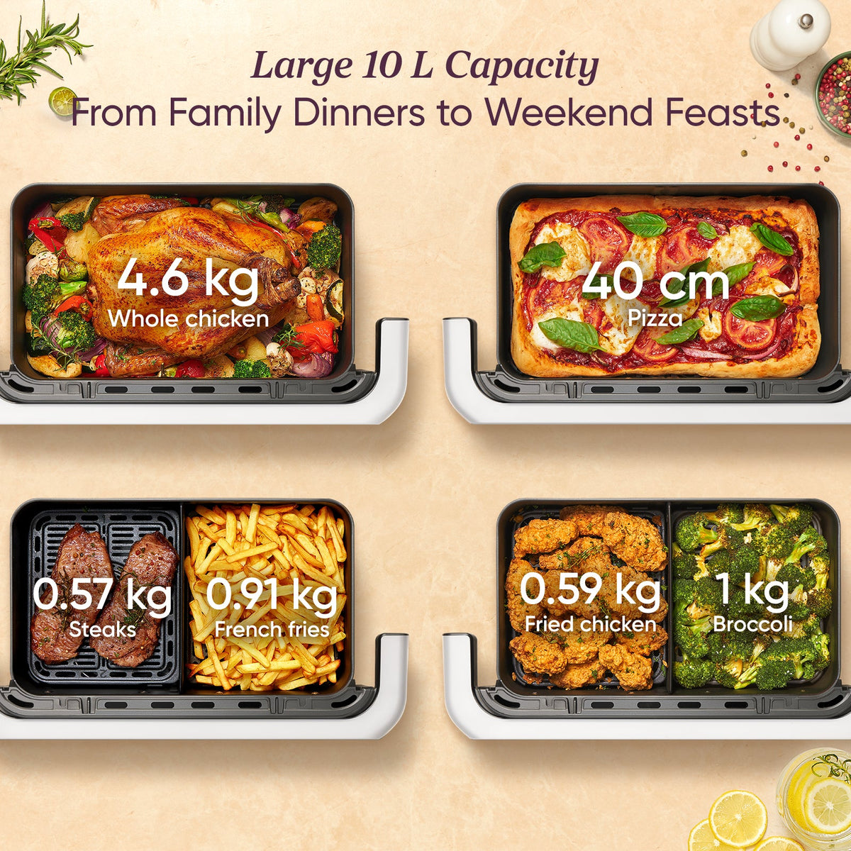 COSORI Dual Blaze Twinfryโข 10L Smart Air Fryer