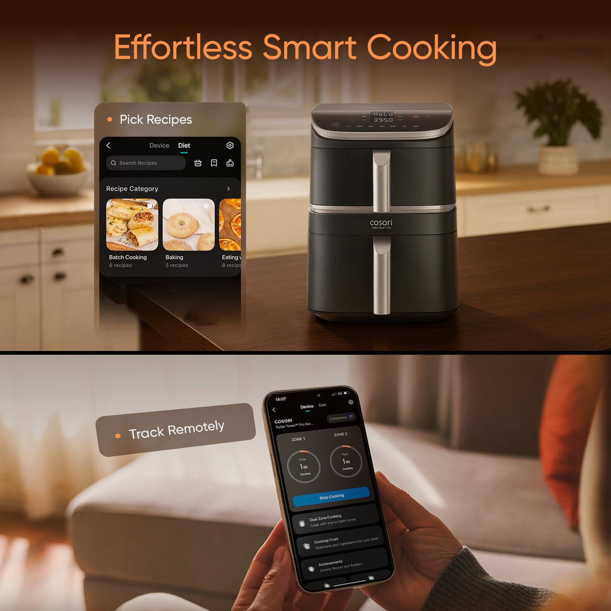 Cosori Turbo Tower™ 10.8-L Air Fryer Pro Smart
