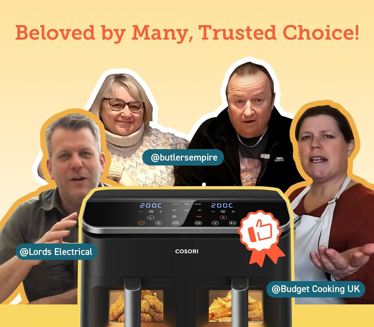COSORI Dual Basket 8.5L Air Fryer