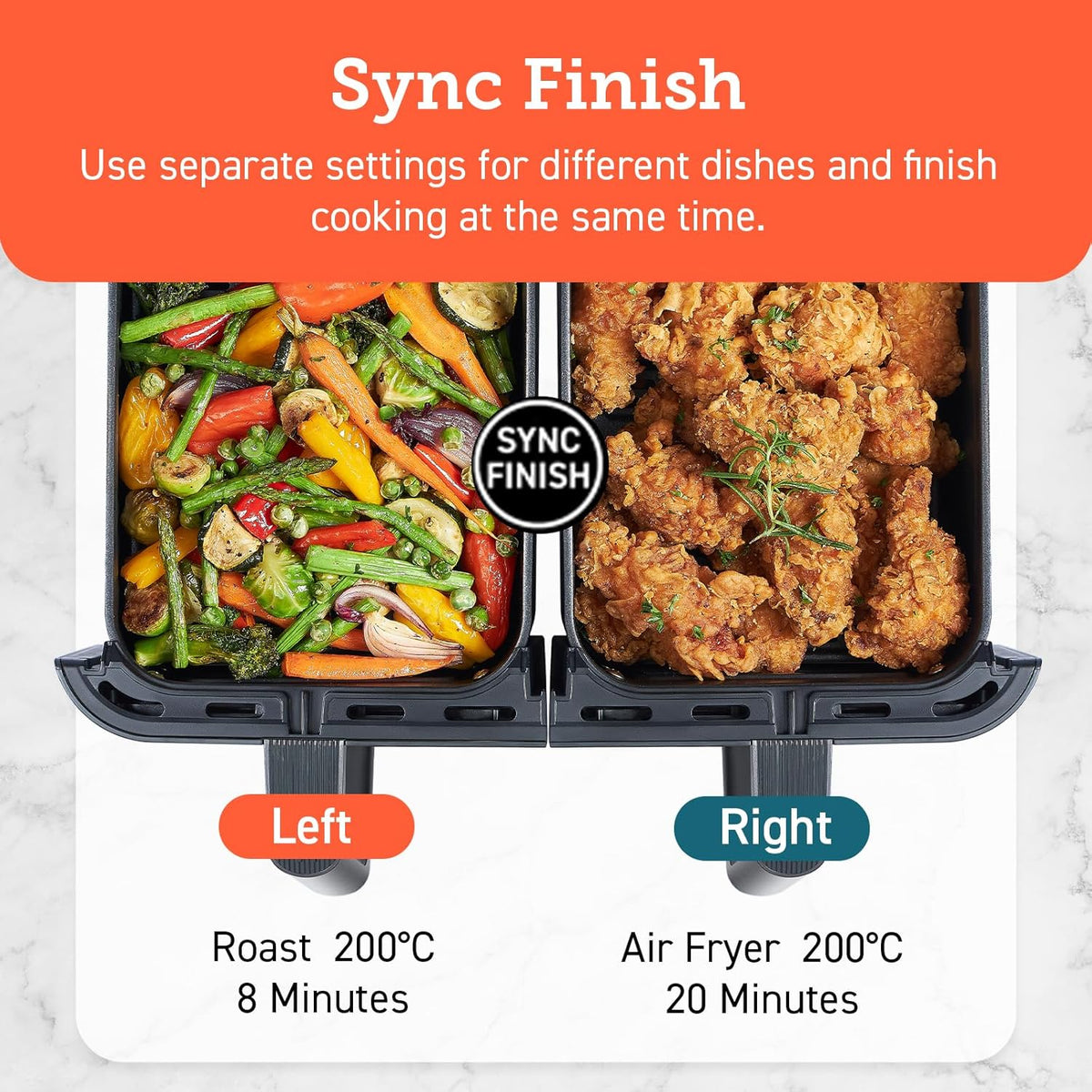 COSORI Dual Basket 8.5L Air Fryer