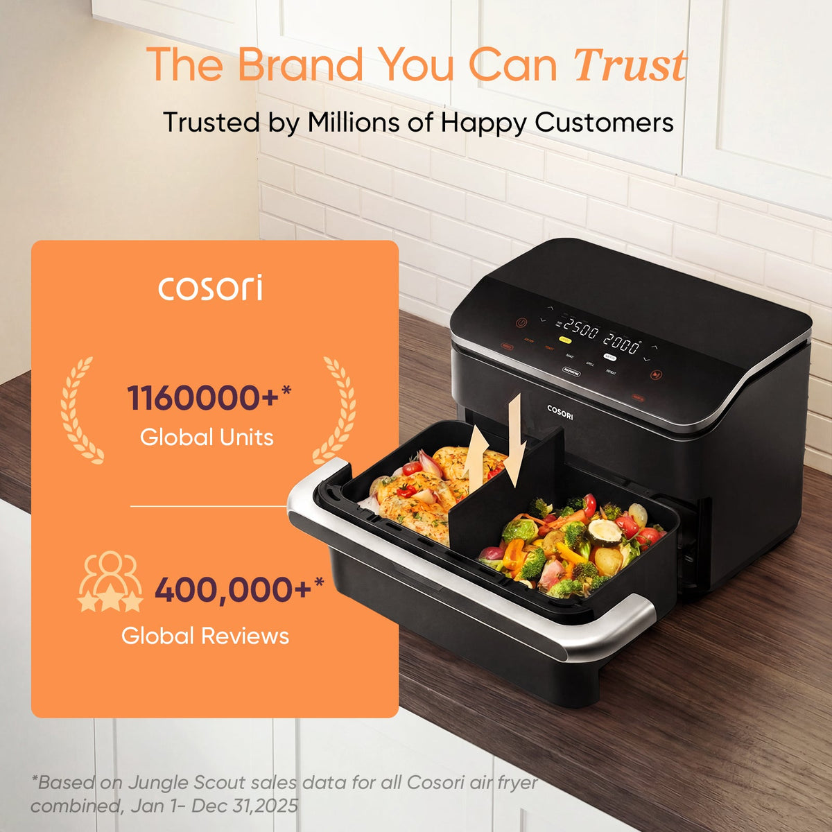 COSORI Dual Blaze Twinfry™ 10L Smart Air Fryer