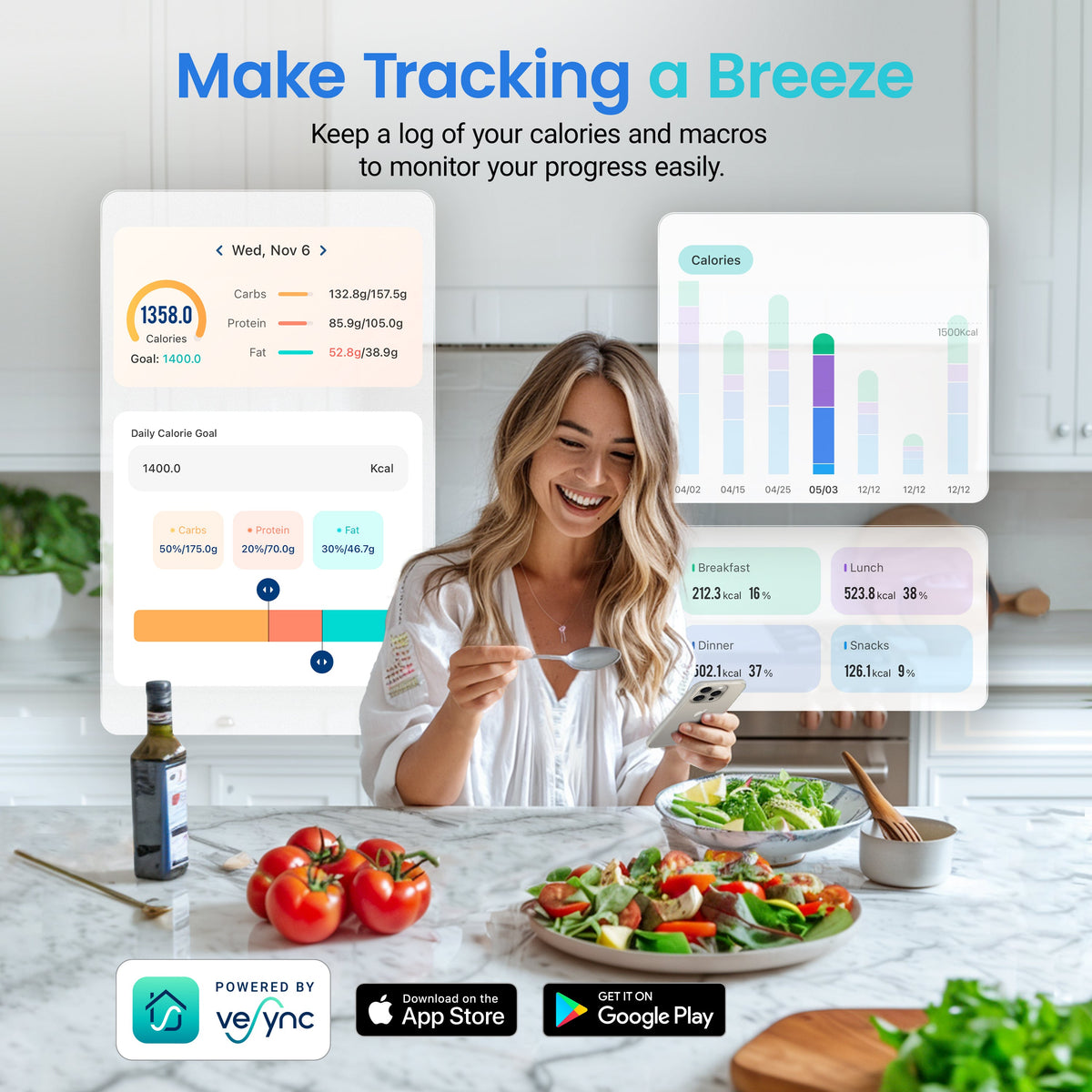 COSORI CNS-R101S Smart Kitchen Scale