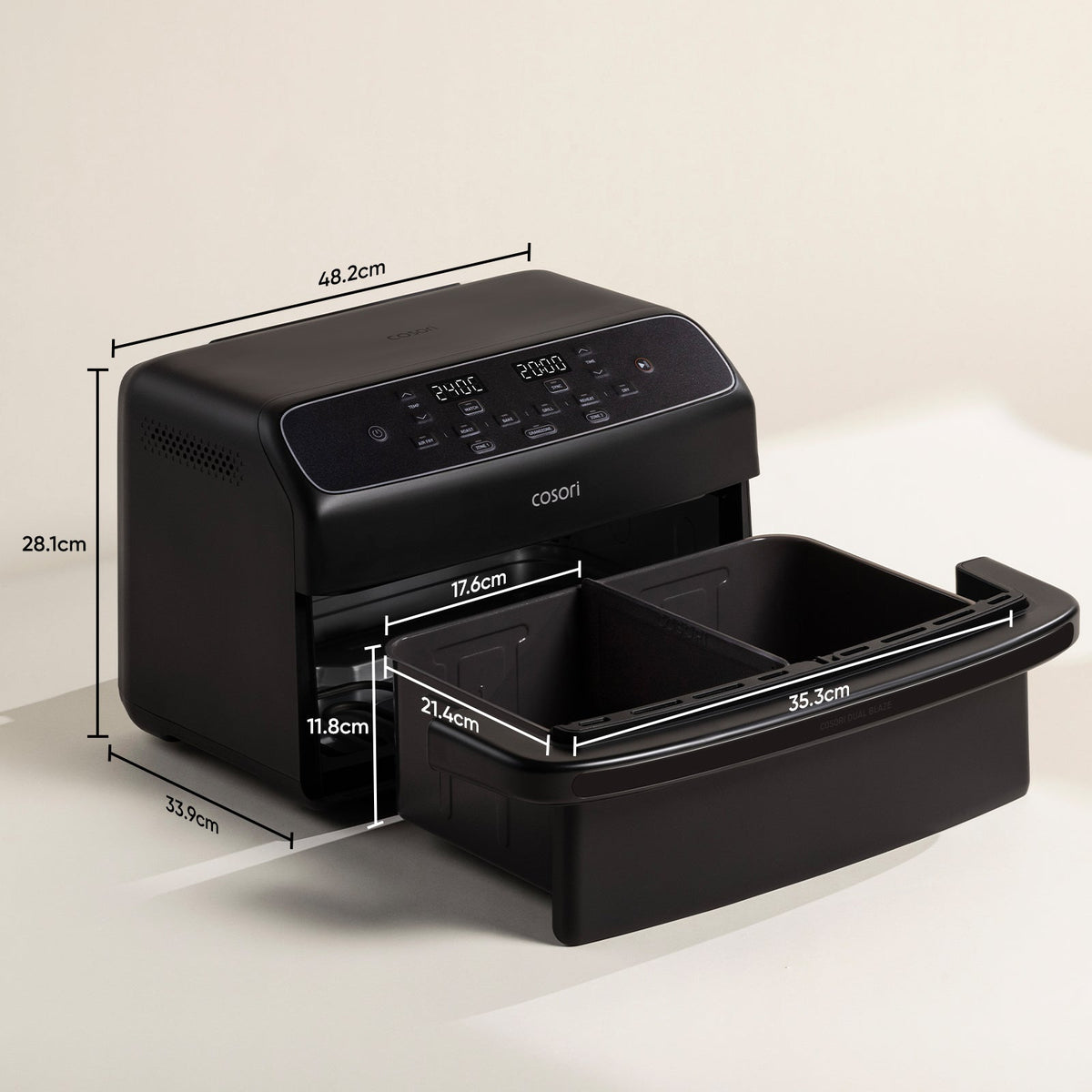 Cosori Dual Blaze Twinfry" Compact 8.6-Litre Air Fryer